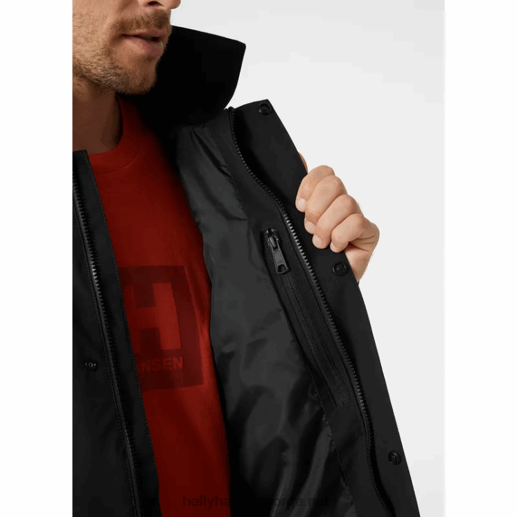 vika regnfrakk for menn Helly-Hansen F6TJ0252 svart