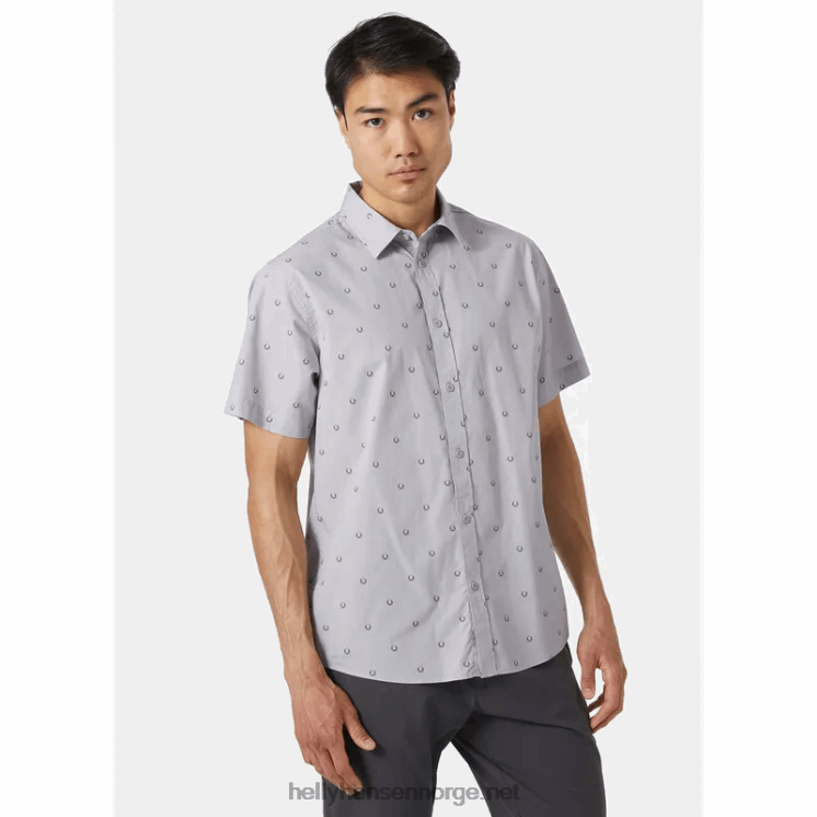 f2f kortermet skjorte for menn Helly-Hansen F6TJ01024 jadetre r