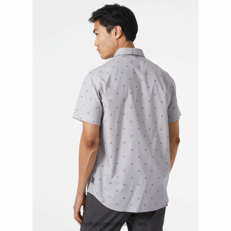 f2f kortermet skjorte for menn Helly-Hansen F6TJ01024 jadetre r