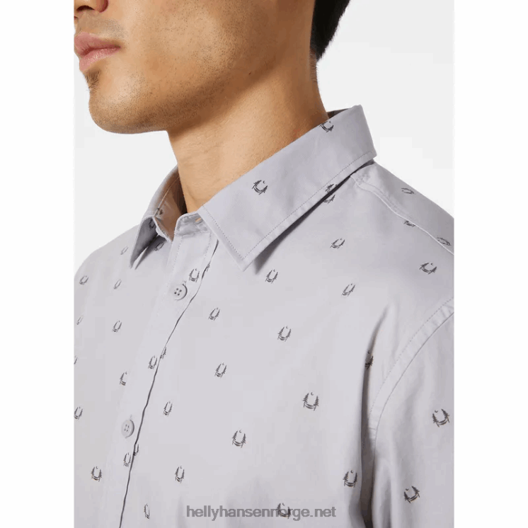 f2f kortermet skjorte for menn Helly-Hansen F6TJ01024 jadetre r