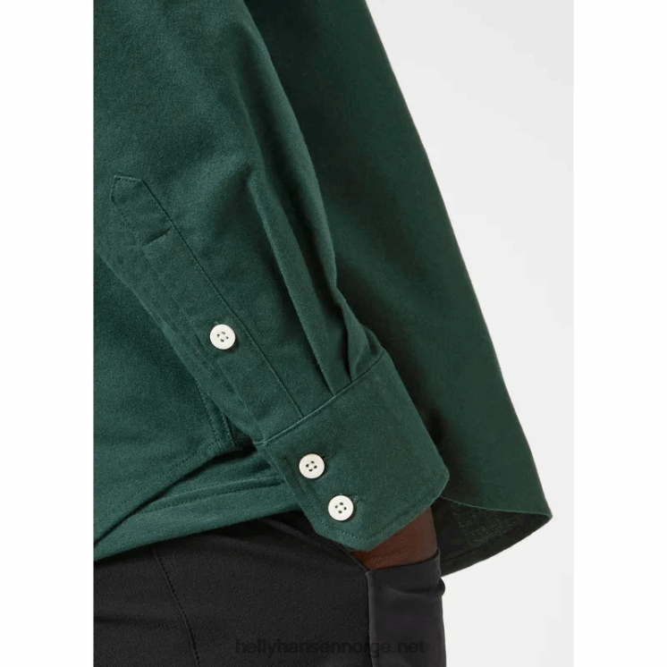 flanellskjorte i økologisk bomull for menn Helly-Hansen F6TJ01014 myk grå