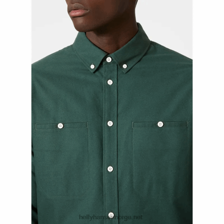 flanellskjorte i økologisk bomull for menn Helly-Hansen F6TJ01014 myk grå