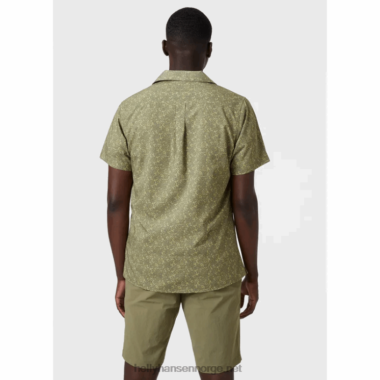 flanellskjorte i økologisk bomull for menn Helly-Hansen F6TJ01015 mørkeste spr