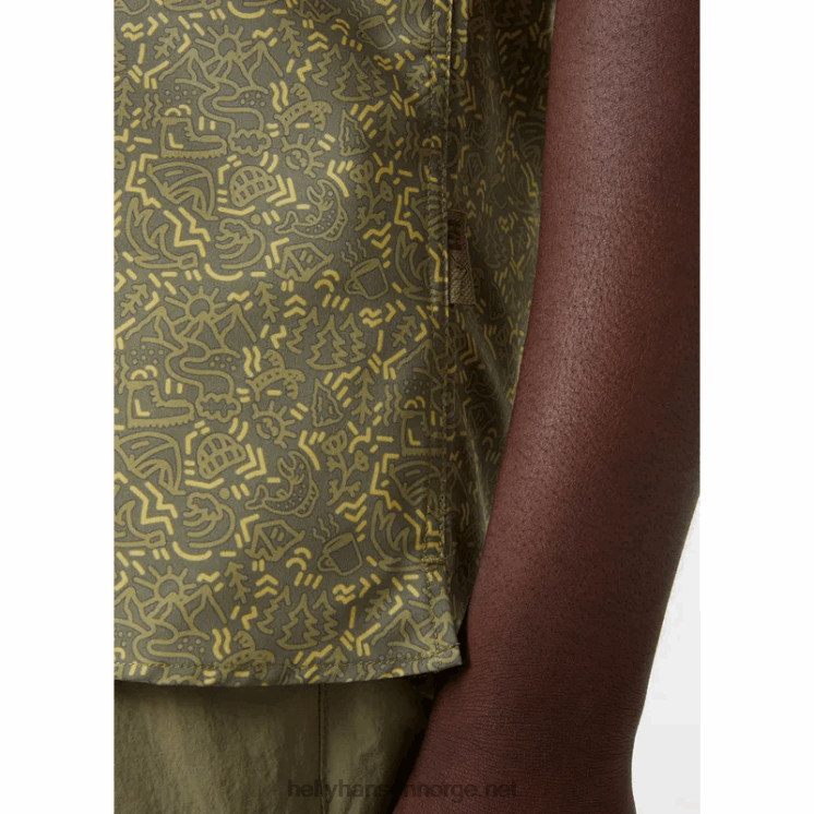 flanellskjorte i økologisk bomull for menn Helly-Hansen F6TJ01015 mørkeste spr