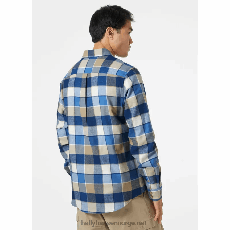 herre lokka økologisk flanellskjorte Helly-Hansen F6TJ01019 jernoksid