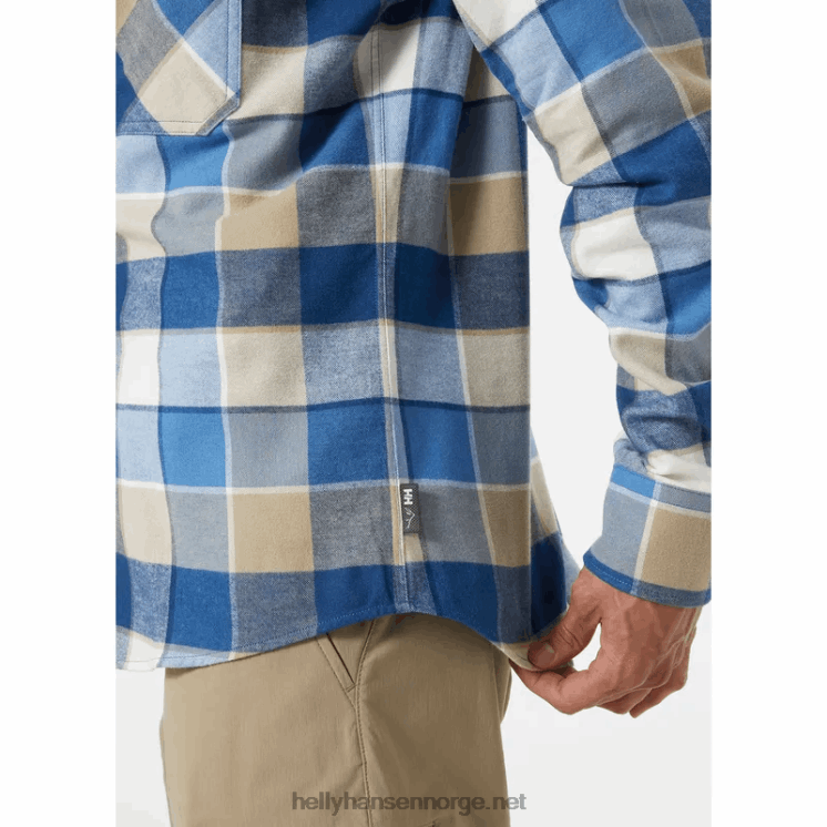 herre lokka økologisk flanellskjorte Helly-Hansen F6TJ01019 jernoksid