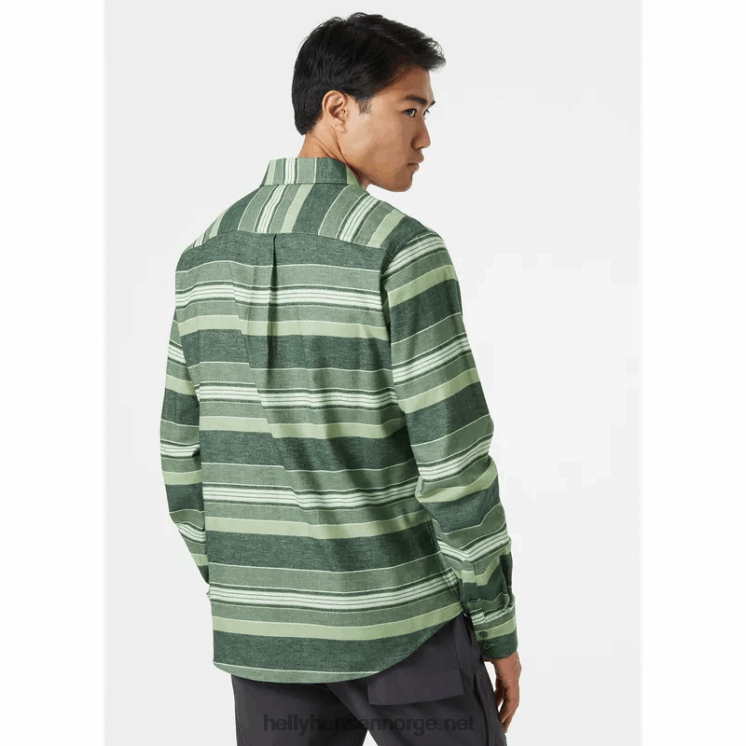 herre lokka økologisk flanellskjorte Helly-Hansen F6TJ01020 rullesteinsplai