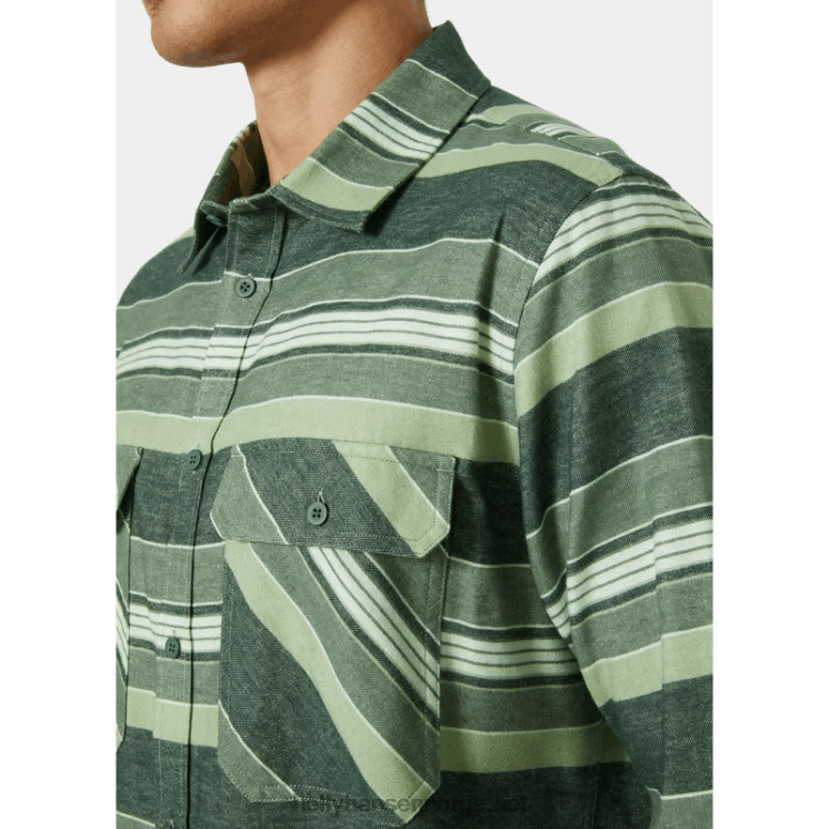 herre lokka økologisk flanellskjorte Helly-Hansen F6TJ01020 rullesteinsplai