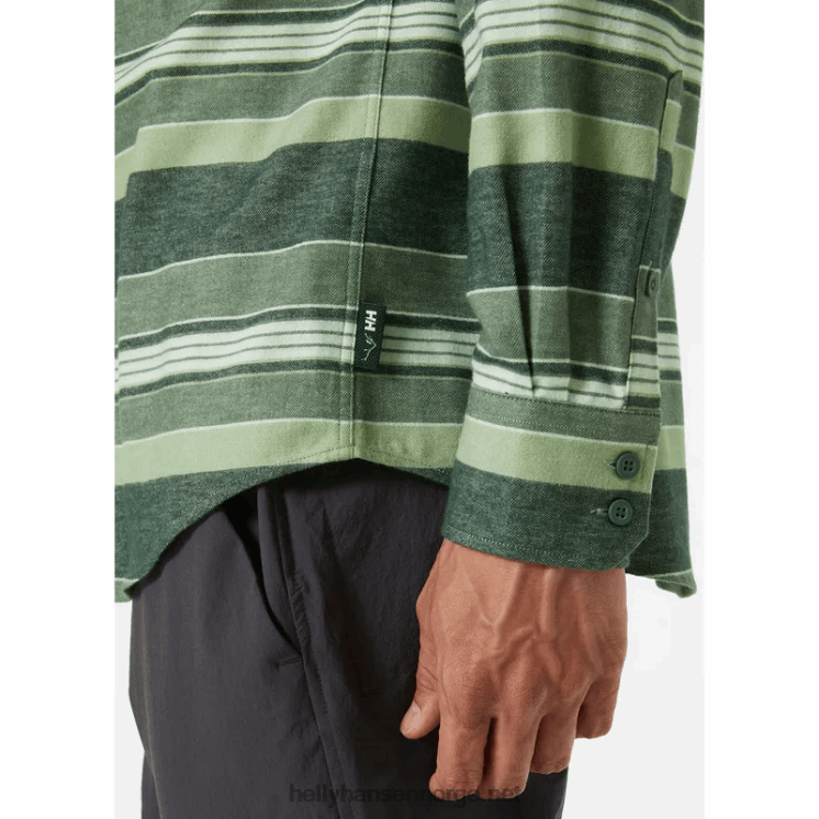 herre lokka økologisk flanellskjorte Helly-Hansen F6TJ01020 rullesteinsplai