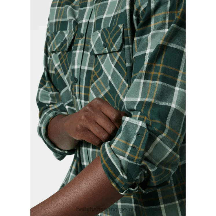 herre lokka økologisk flanellskjorte Helly-Hansen F6TJ01021 gran stri