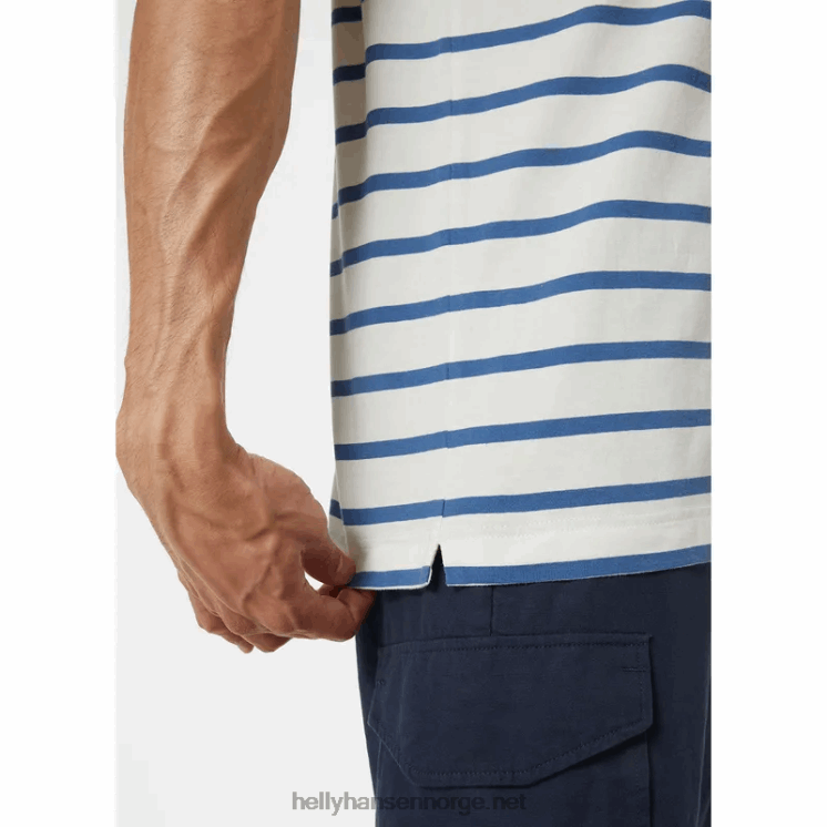 Newport t-skjorte i økologisk bomull for menn Helly-Hansen F6TJ0956 marine burgee