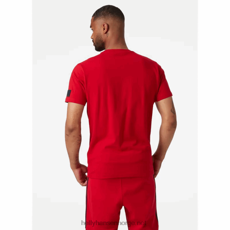 grafisk rwb-t-skjorte for menn Helly-Hansen F6TJ0830 hvit