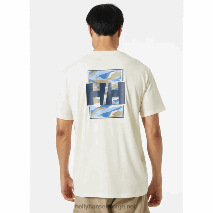 herre skog resirkulert grafisk t-skjorte Helly-Hansen F6TJ0843 mynte