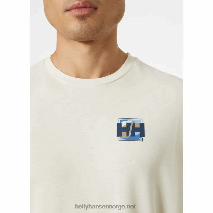 herre skog resirkulert grafisk t-skjorte Helly-Hansen F6TJ0843 mynte