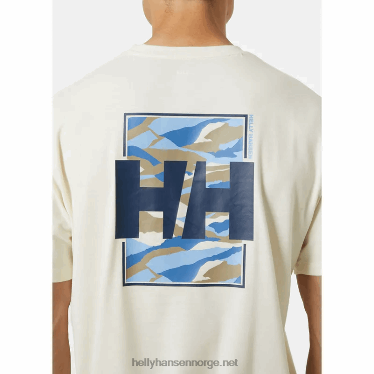 herre skog resirkulert grafisk t-skjorte Helly-Hansen F6TJ0843 mynte