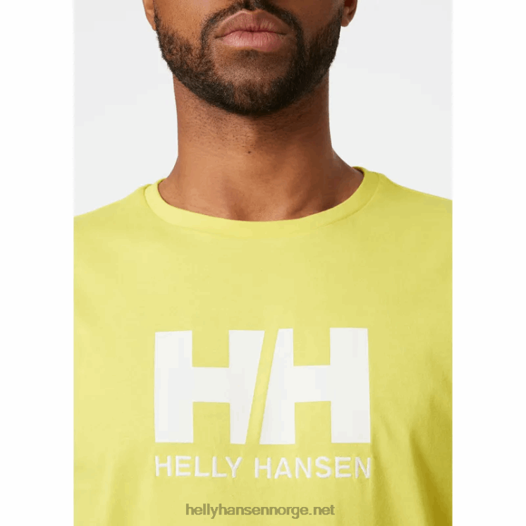 hh logo t-skjorte for menn Helly-Hansen F6TJ0853 okseblod