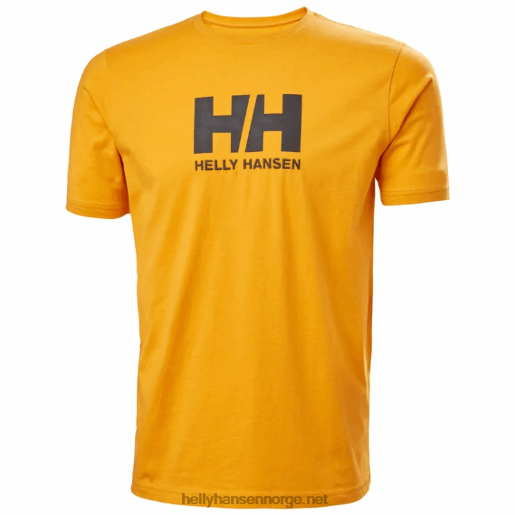 hh logo t-skjorte for menn Helly-Hansen F6TJ0856 ibenholt melan