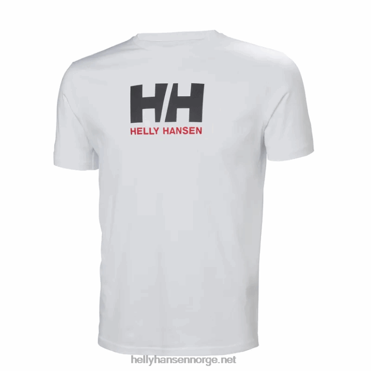 hh logo t-skjorte for menn Helly-Hansen F6TJ0862 hvit