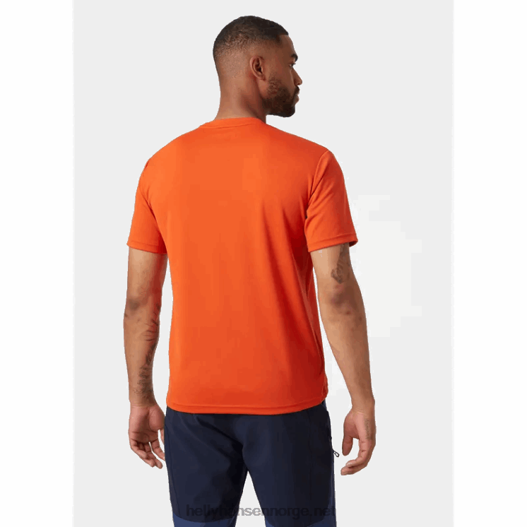 hh tech grafisk t-skjorte for menn Helly-Hansen F6TJ0895 dyp fjord