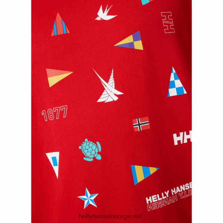 strandlinje t-skjorte for menn 2.0 Helly-Hansen F6TJ0837 hvit