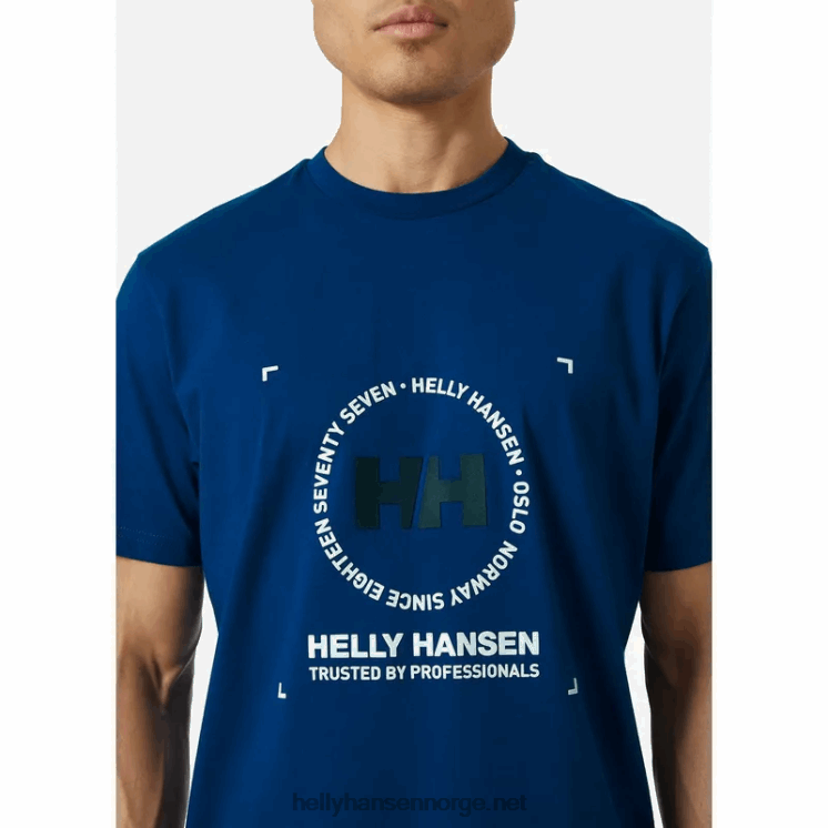 t-skjorte i bomull for menn Helly-Hansen F6TJ0946 gran