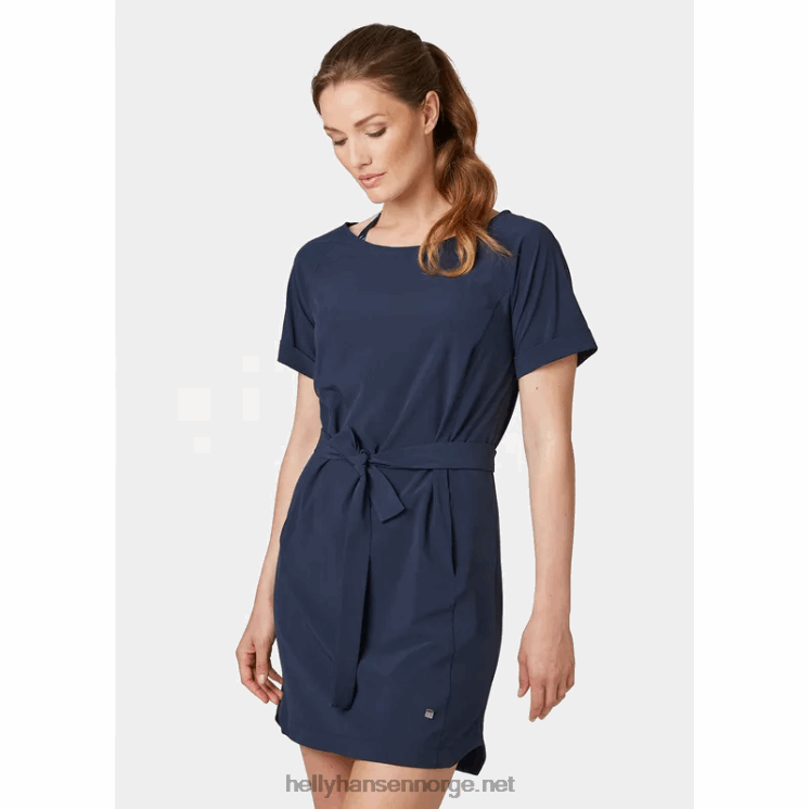 klassisk rutete langermet skjorte for kvinner Helly-Hansen F6TJ02037 mørkeste spr