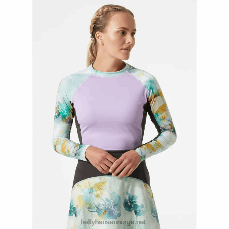 kvinners vannkraft høy midje bunn Helly-Hansen F6TJ02721 jade esra
 marineblå stripe