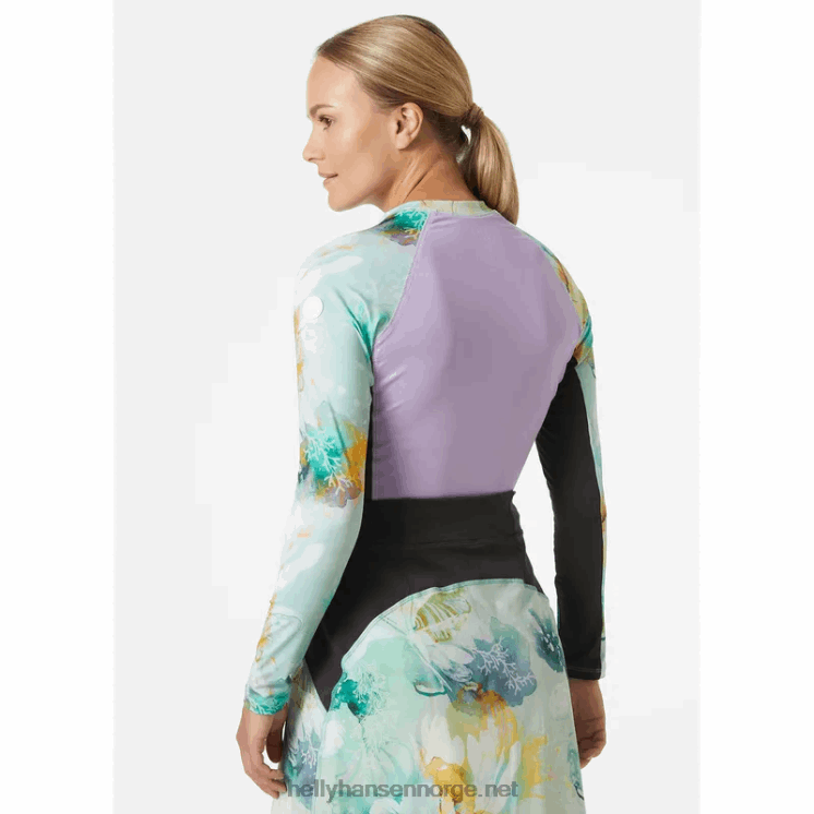 kvinners vannkraft høy midje bunn Helly-Hansen F6TJ02721 jade esra
 marineblå stripe