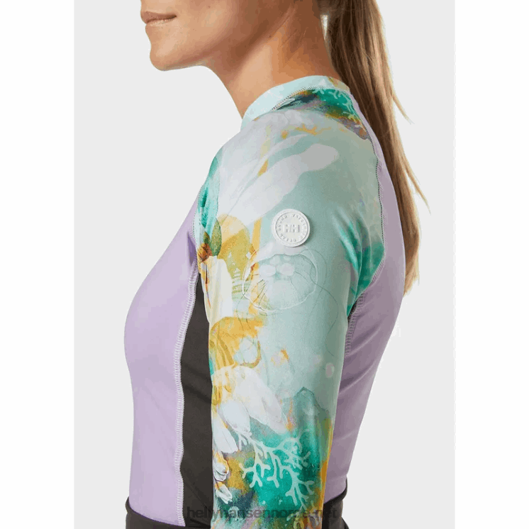 kvinners vannkraft høy midje bunn Helly-Hansen F6TJ02721 jade esra
 marineblå stripe